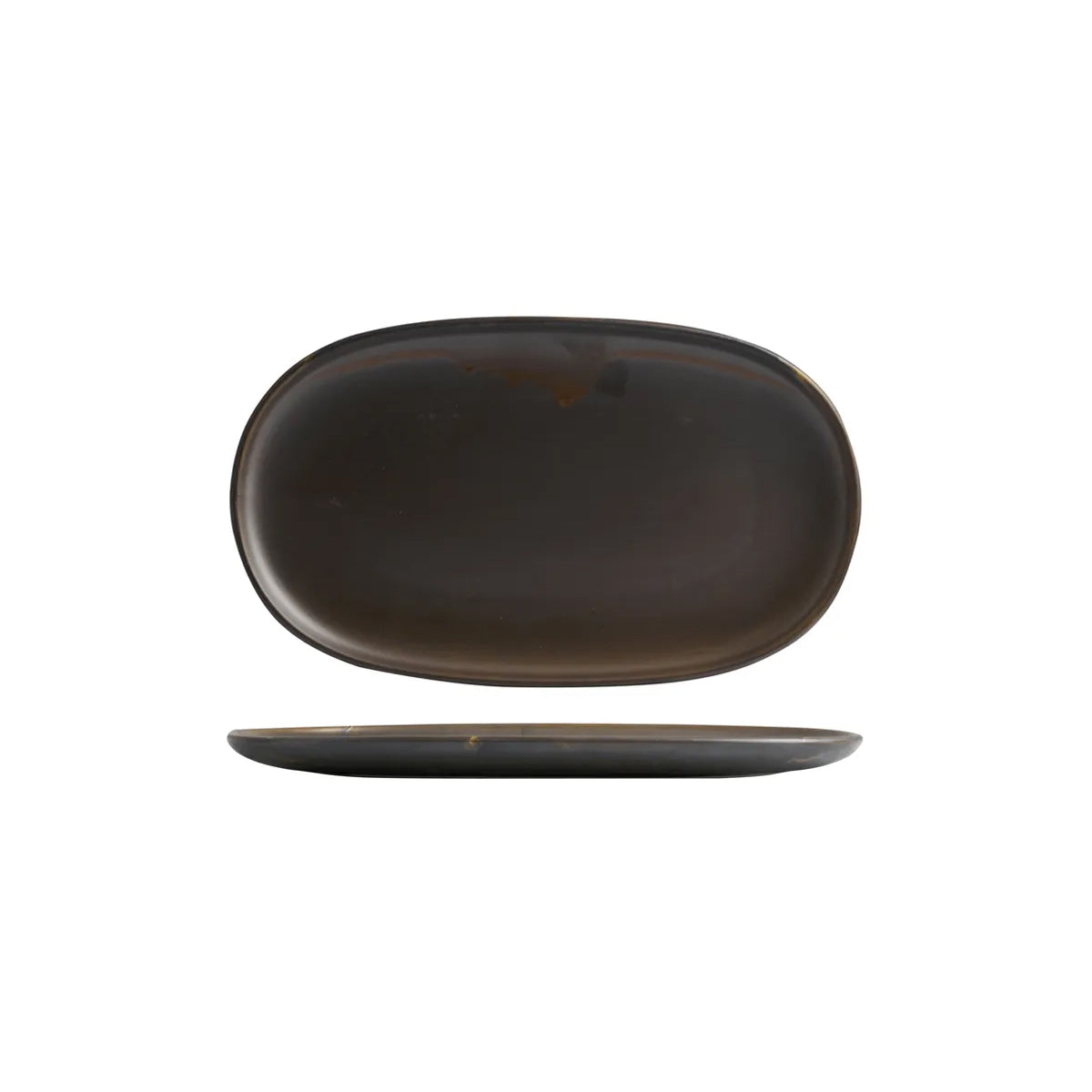 Moda Porcelain Rust Oval Coupe Plates | Leisure Coast Hospitality ...