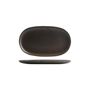 926644 Moda Porcelain Rust Oval Coupe Plate 355x215mm Leisure Coast Hospitality and Packaging