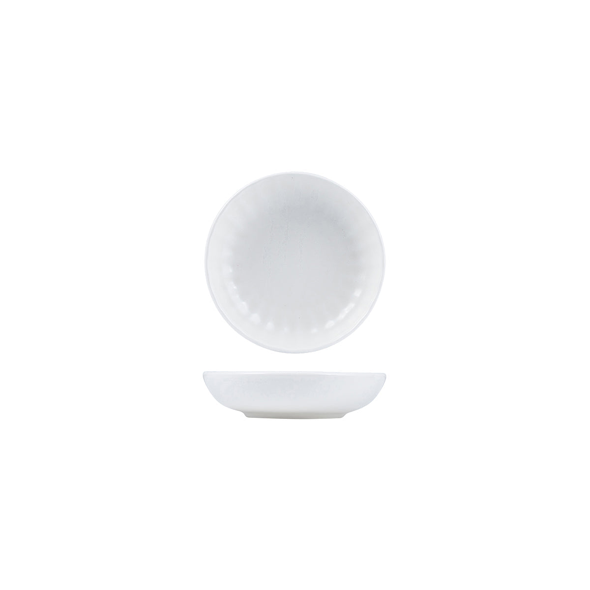 927270-Ctn Moda Porcelain Scalloped Snow Round Bowl 155mm / 375mm Leisure Coast Hospitality & Packaging