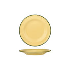 94108-SG Luzerne TinTin Sand / Green Round Plate Wide Rim 210mm Leisure Coast Hospitality & Packaging