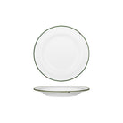 94108-WG Luzerne TinTin White / Green Round Plate Wide Rim 210mm Leisure Coast Hospitality & Packaging
