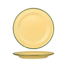 94111-SG Luzerne TinTin Sand / Green Round Plate Wide Rim 270mm Leisure Coast Hospitality & Packaging