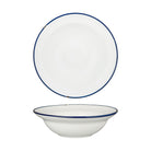 94129-WN Luzerne TinTin White / Navy Round Deep Plate / Bowl 240mm / 830ml Leisure Coast Hospitality & Packaging