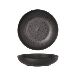 Luzerne Lava Black Round Share Bowl
