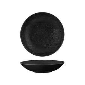 94552-BK Luzerne Linen Black Round Share Bowl 200mm / 700ml Leisure Coast Hospitality & Packaging