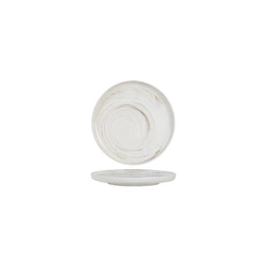 946006 Luzerne Signature Marble Round Plate Vertical Rim 165x20mm Leisure Coast Hospitality & Packaging