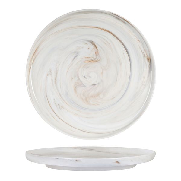 946013 Luzerne Signature Marble Round Plate Vertical Rim 330x35mm Leisure Coast Hospitality & Packaging