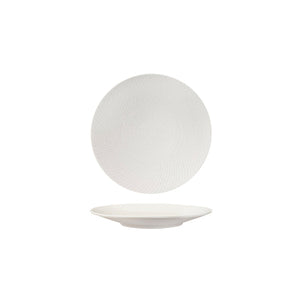 94906-W Luzerne Zen White Swirl Round Coupe Plate 155mm Leisure Coast Hospitality & Packaging
