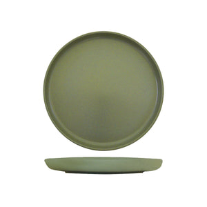 959211-TR Eclipe Uno Green Round Plate Leisure Coast Hospitality Supplies