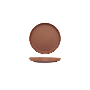 959506-TR Eclipe Uno Brown Round Plate Leisure Coast Hospitality Supplies