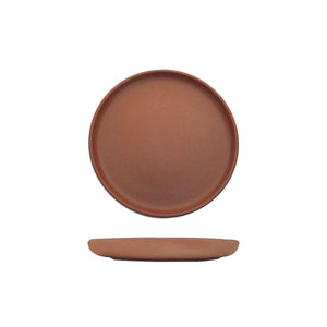 959508-TR Eclipe Uno Brown Round Plate Leisure Coast Hospitality Supplies