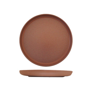 959511-TR Eclipe Uno Brown Round Plate Leisure Coast Hospitality Supplies