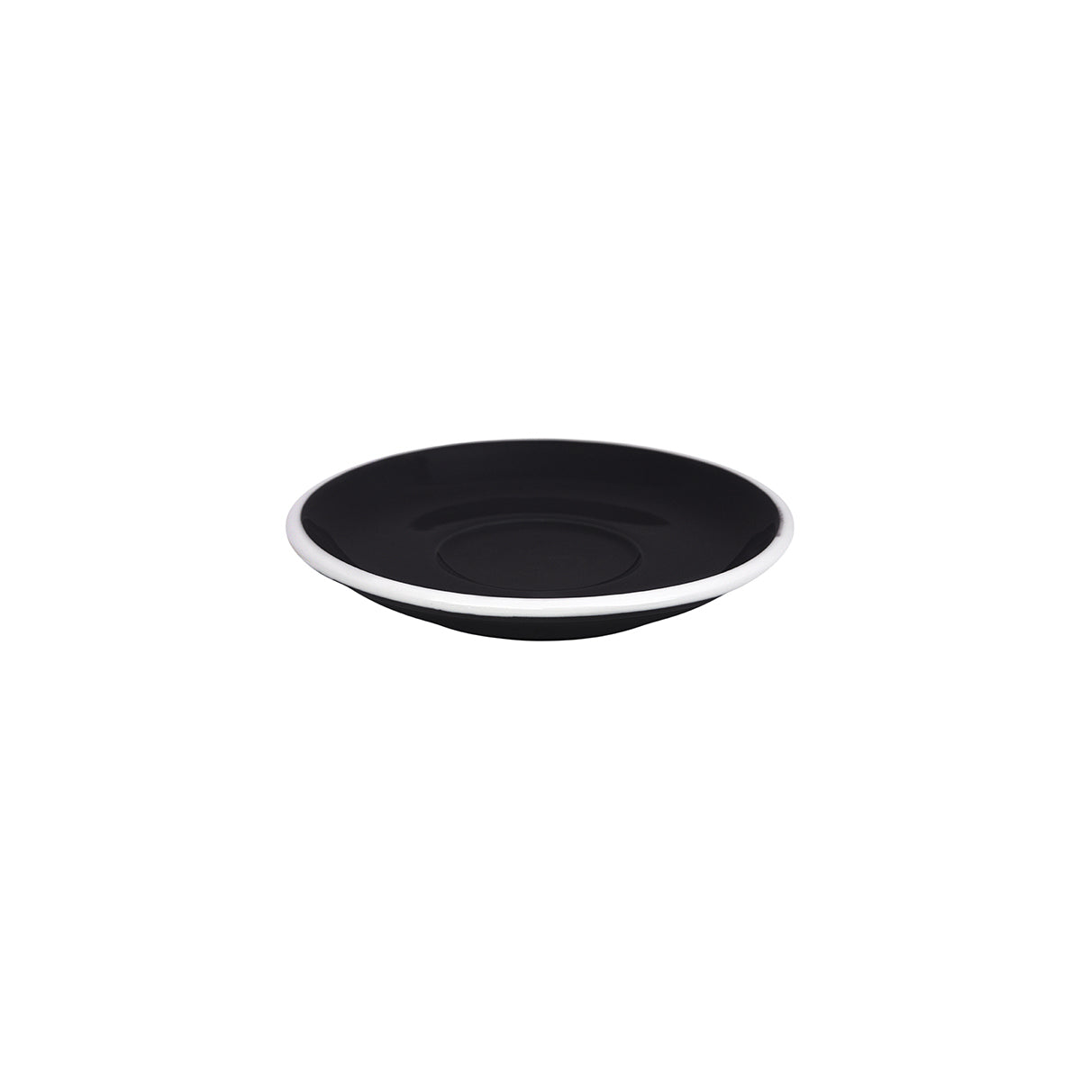 976082-Ctn Lusso Jet Espresso Saucer 115mm Leisure Coast Hospitality & Packaging