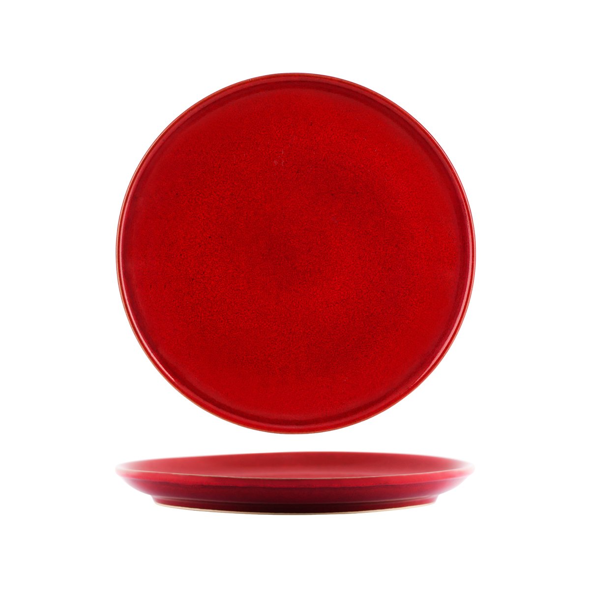 Red Plte Tablekraft Artistica Reactive Red Round Plate | Leisure Coast ...