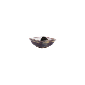98807 Reactive Brown Square Sauce Dish 80x80mm / 70ml Leisure Coast Hospitality And Packaging