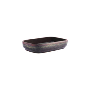 98839 Reactive Brown Rectangular Dish 170x105mm / 350ml Leisure Coast Hospitality And Packaging