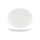 9934127 Churchill Retro Blue Oval Coupe Plate 270x229mm Leisure Coast Hospitality & Packaging