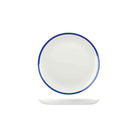 9955116 Churchill Retro Blue Round Coupe Plate 165mm Leisure Coast Hospitality & Packaging