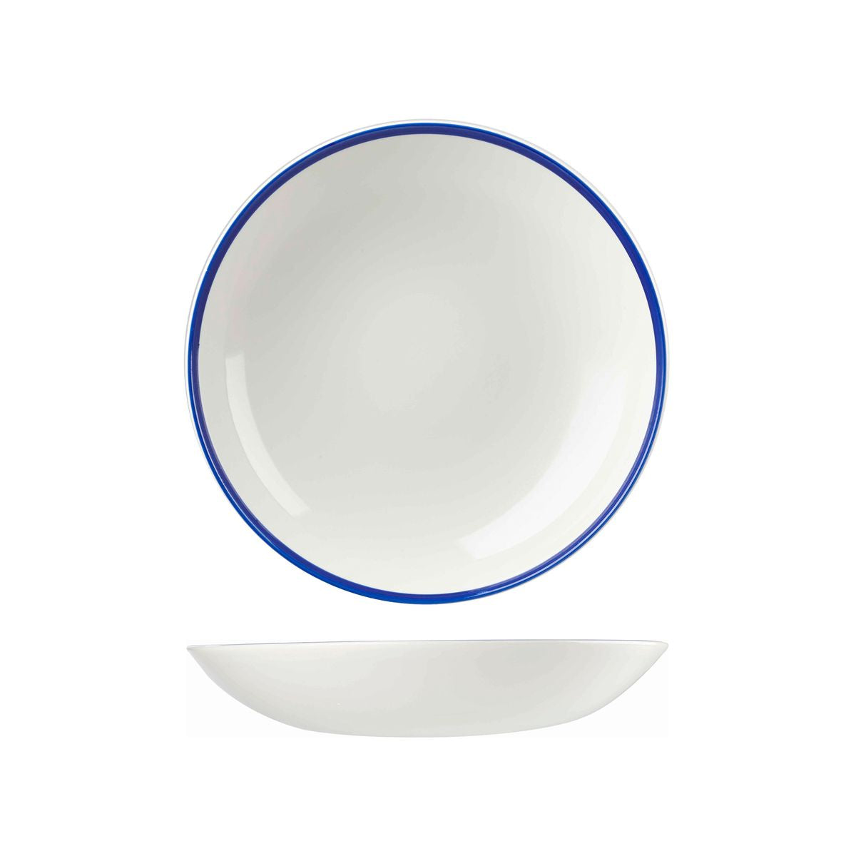 9955225 Churchill Retro Blue Round Coupe Bowl 248mm / 1136ml Leisure Coast Hospitality & Packaging