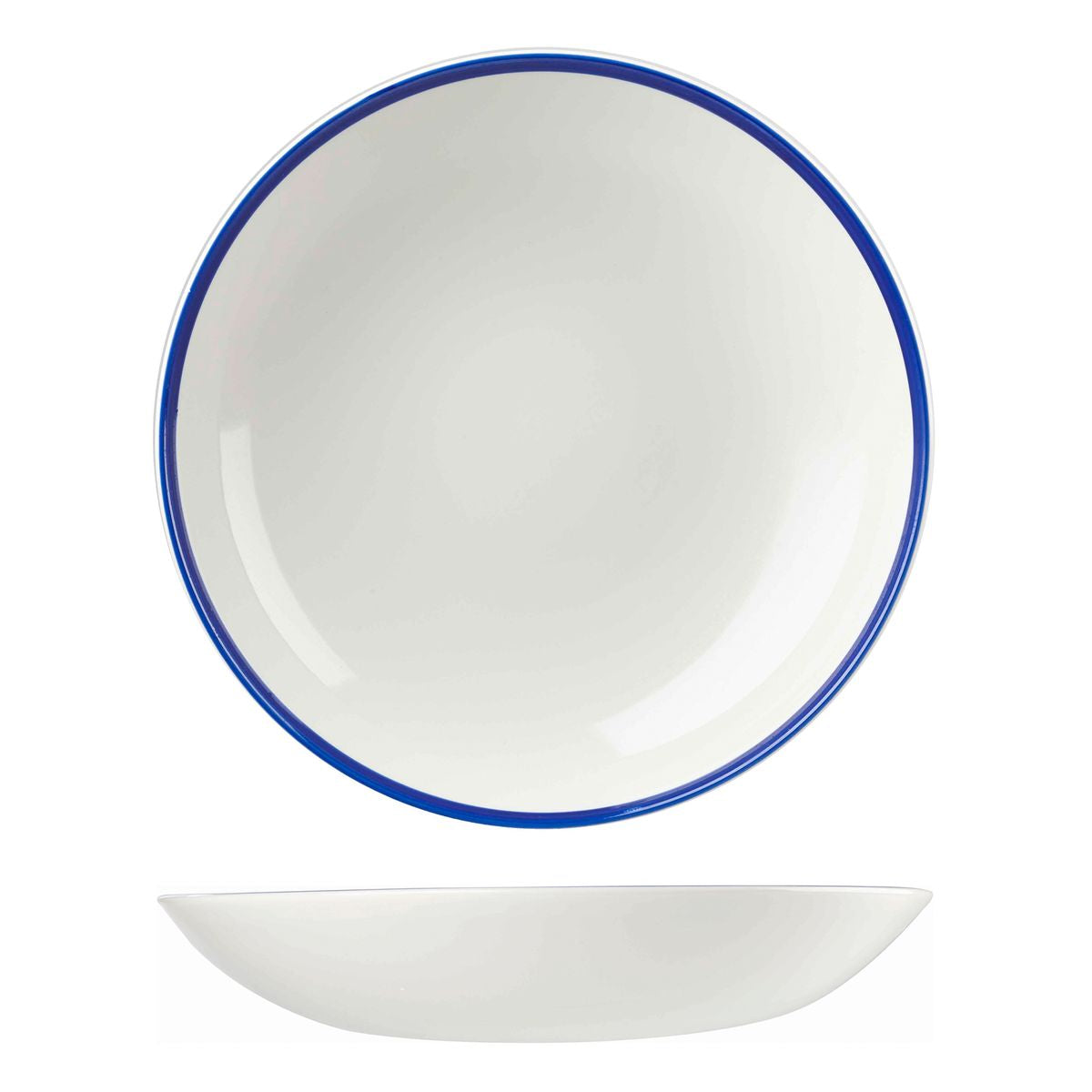 9955231 Churchill Retro Blue Round Coupe Bowl 310mm / 2400ml Leisure Coast Hospitality & Packaging