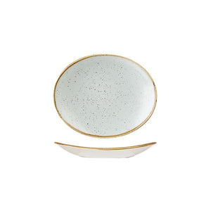 9975220-D Stonecast Duck Egg Oval Coupe Plate 192x163mm Leisure Coast Hospitality & Packaging