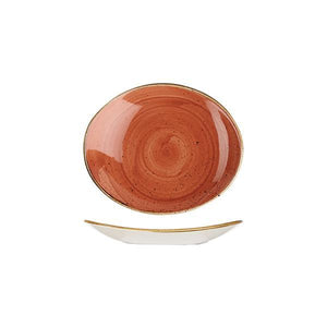 9975220-O Stonecast Spiced Orange Oval Coupe Plate 192x163mm Leisure Coast Hospitality & Packaging