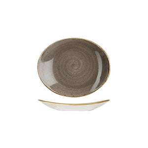 9975220-P Stonecast Peppercorn Grey Oval Coupe Plate 192x163mm Leisure Coast Hospitality & Packaging