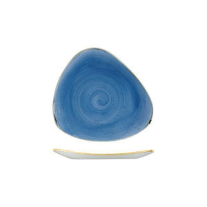 9975319-B Stonecast Cornflower Blue Triangular Plate 192x192mm Leisure Coast Hospitality & Packaging