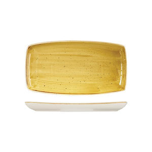 9975529-M Stonecast Mustard Seed Yellow Oblong Plate 295x150mm Leisure Coast Hospitality & Packaging