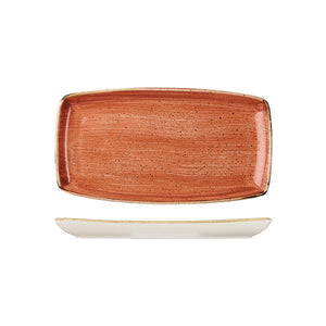 9975529-O Stonecast Spiced Orange Oblong Plate 295x150mm Leisure Coast Hospitality & Packaging