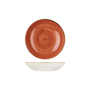 9975618-O Stonecast Spiced Orange Round Coupe Bowl 182mm / 426ml Leisure Coast Hospitality & Packaging