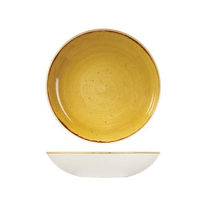 9975625-M Stonecast Mustard Seed Yellow Round Coupe Bowl 248mm / 1136ml Leisure Coast Hospitality & Packaging