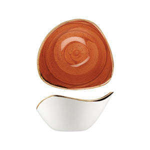 9975715-O Stonecast Spiced Orange Triangular Bowl 153x153mm / 260ml Leisure Coast Hospitality & Packaging