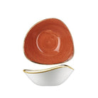 9975718-O Stonecast Spiced Orange Triangular Bowl 185x185mm / 370ml Leisure Coast Hospitality & Packaging