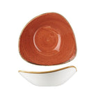 9975723-O Stonecast Spiced Orange Triangular Bowl 235x235mm / 600ml Leisure Coast Hospitality & Packaging