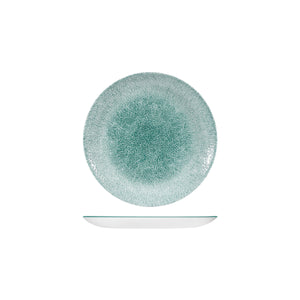 9976116-J Studio Prints Raku Jade Green Round Coupe Plate 165mm Leisure Coast Hospitality & Packaging