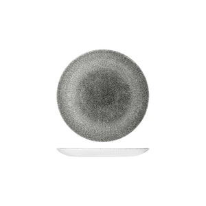 9976116-QB Studio Prints Raku Quartz Black Round Coupe Plate 165mm Leisure Coast Hospitality & Packaging