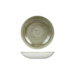 9975618-G Stonecast Patina Burnished Green Round Coupe Bowl 182mm / 426ml Leisure Coast Hospitality & Packaging