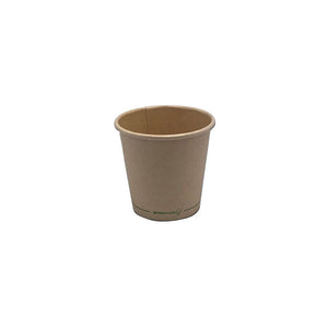 Aqueous Coated Bamboo Single Wall Cup 4oz 62mm & Lids (sold separately)