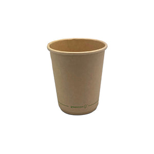 Aqueous Coated Bamboo Double Wall Cup 8oz & Lids (sold separately)
