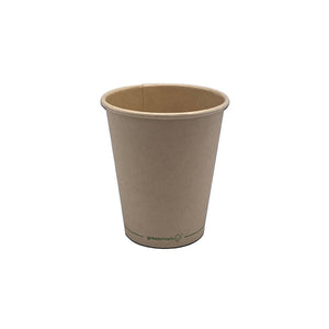 Aqueous Coated Bamboo Single Wall Cup 8oz & Lids (sold separately)