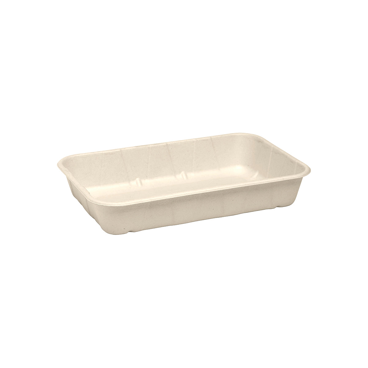 B-TRAY-1KG BioCane Produce Trays Natural Tray 268x173x46mm / 1000g Leisure Coast Hospitality & Packaging Supplies