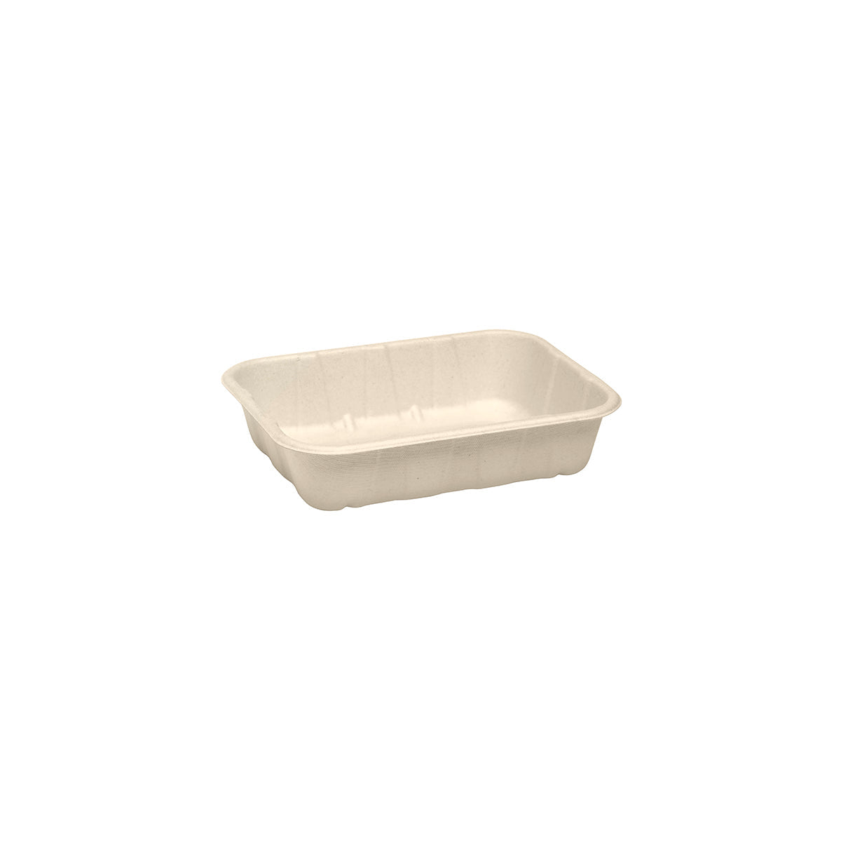 B-TRAY-500G BioCane Produce Trays Natural Tray 182x137x41mm / 500g Leisure Coast Hospitality & Packaging Supplies
