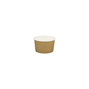 BB-BIC-8 BioCup Kraft Ice Cream BioCup 91x54mm / 240ml-8oz Leisure Coast Hospitality & Packaging Supplies