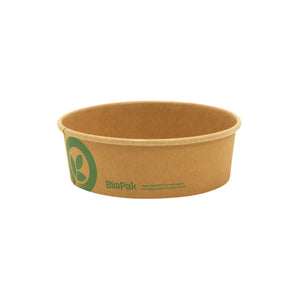 BB-BL-SMALL BioBowl Kraft Small Bowl - 500ml Leisure Coast Hospitality & Packaging Supplies