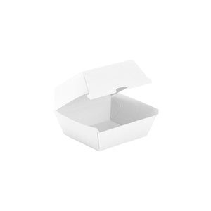 BB-BURGERBOX-W BioBoard Burger Box White Leisure Coast Hospitality & Packaging Supplies