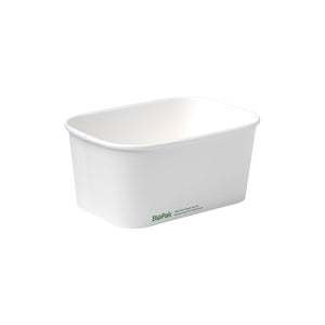 BB-LB-1000-W BioBoard Takeaway Container White 1000ml