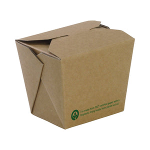 BB-NB-8 BioBoard Noodle Box 60x45x65mm / 8oz Leisure Coast Hospitality & Packaging Supplies