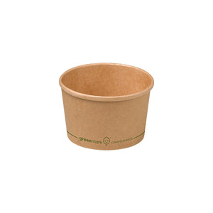 BBP8 PLA Coated Kraft Brown Bowls Bowl 8oz 90x62mm Leisure Coast Hospitality & Packaging Supplies Eco Food Packaging