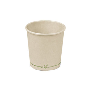 PLA Coated Bamboo Bowl 16oz & Lid
